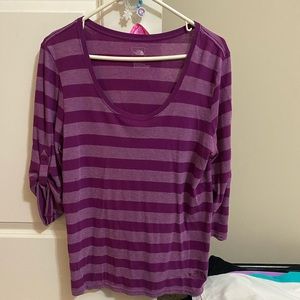 The north face three quarter sleeve shirt